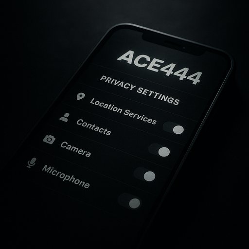 ACE444 তথ্য সুরক্ষা সেটিংস স্ক্রিন